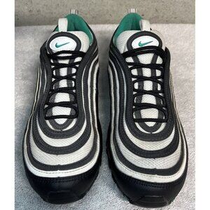 Nike Air Max 97 Black Clear Emerald Green White Sneakers 921826-013 Men's 8.5
